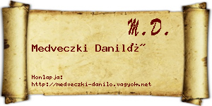 Medveczki Daniló névjegykártya